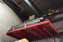 *Flat Stillage Containing Assorted Part Rolls of Vinyl and Safety Flooring