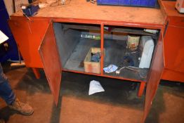 *Steel Storage Cabinet 150x80cm x 95cm with Engineers Vice