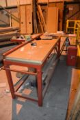 *Steel Workbench with Upstand to Rear 200x66cm x 93cm tall