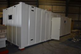 *32ft x 10ft Partly Constructed Open Plan Site Cabin with Two Access Doors Serial No. 52695