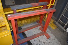 *Pair of Steel Trestles 107cm wide x 95cm tall