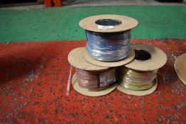*3x 100m of Brown, Blue & Earth 1.5mm Cables