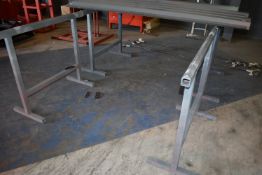 *Two Pairs of Steel Trestles 132cm wide x 104cm tall