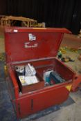 *Mobile Steel Lockable Storage Trolley