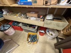 *Contents of Storage Bins to Include 110v, 240v, and Three Phase Plugs and Sockets, Extension Leads,