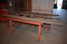 *Fabricated Steel Workbench 260x136cm x 91cm tall