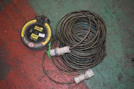 *240v 16a Steel Braided Extension Lead, and an Earth Reel