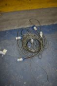 *Three 16a Steel Braided Extension Cables