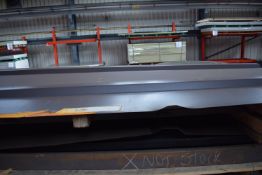 *Pallet of Assorted Pressed Steel Sheets, Folded Angles, and Channels