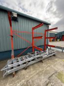 *Three Four Tier Cantilever Storage Racks