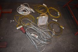 *Assorted 110v and Three Phase Extension Cables