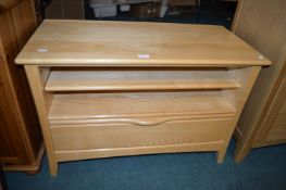 Ercol Low Storage Unit with Single Drawer