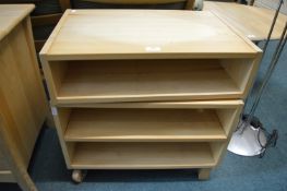 Wood Effect Adjustable TV Stand with Lower Storage