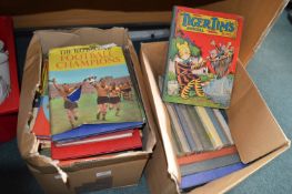 Two Boxes of Vintage Children's Annuals