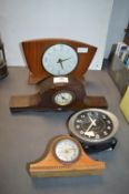 Four Mantel Clocks