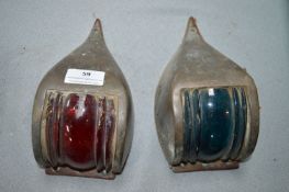 Brass Port & Starboard Ships Lights