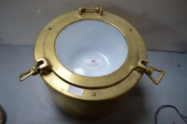 Ice Bucket in the Form of a Brass Porthole