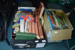 Two Boxes of Children's Books Including Just Willi