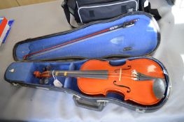 Child's Violin with Bow and Case