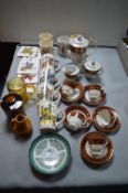 Decorative Pottery Coffee Set, plus Mugs, Hornsea
