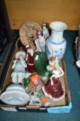 Pottery Ornaments, Vases, Figures, etc.