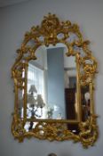 Ornate Ormolu Gilded Mirror (matching lot 18)