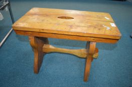 Solid Pine Pegged Stool