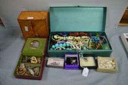 Jewellery Boxes and Costume Jewellery