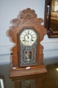 Oak Cased Pendulum Clock