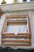 Set of Four Period Oak Frames with Glass