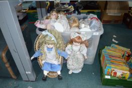 Collection of Bisque Dolls