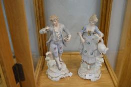 Two Bisque Figurines