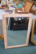 Mirror with Pink Floral Frame