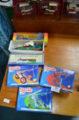 Three Meccano Motion Kits, Clockwork Tin Speed Boa