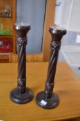 Pair of Large Candlesticks