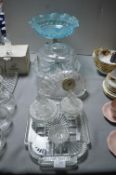 Vintage Glassware Including Cake Stand etc.