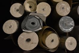 *7x Assorted Rolls of Wallpaper, plus 2x Open Rolls, and 1x Half Roll