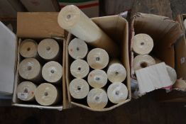 *Two Boxes Containing Assorted Rolls of Wallpaper