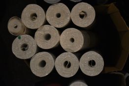 *9x Assorted Rolls of Wallpaper, plus 1x Open Roll