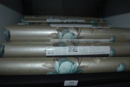 *7x Roll of Rasch 502152 Wallpaper, plus 1x Open Roll