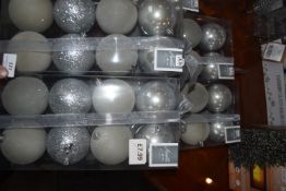 *4x Accents Christmas Baubles 8pk