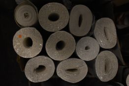 *9x Assorted Rolls of Wallpaper, plus 1x Open Roll