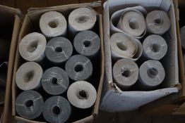 *Two Boxes Containing Assorted Rolls of Wallpaper
