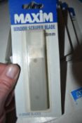 *9x Maxim Window Scraper Blades 18mm 10pk