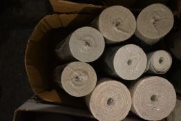 *7x Assorted Rolls of Wallpaper, plus 1x Open Roll