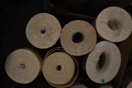 *5x Assorted Rolls of 70cm Wallpaper, plus 1x Open Roll