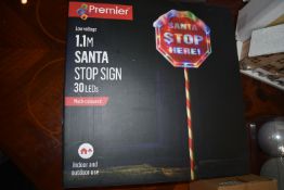 *Premier 1.1m Santa Stop Sign with 30 LEDs