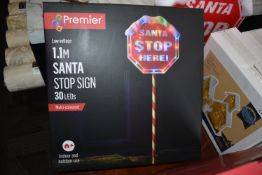 *Premier 1.1m Santa Stop Sign with 30 LEDs