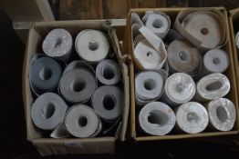 *Two Boxes Containing Assorted Rolls of Wallpaper