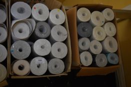 *Two Boxes Containing Assorted Rolls of Wallpaper
